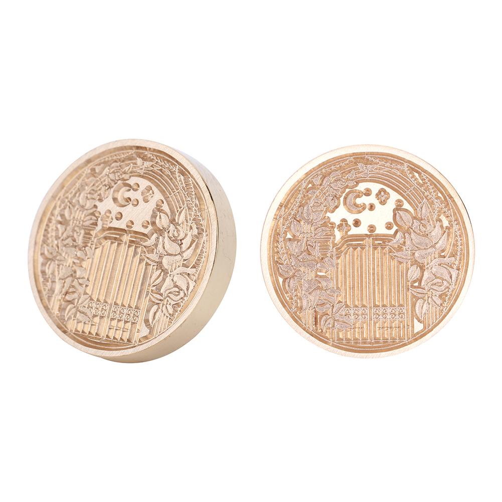 Ретро-антикварная круглая рамочка для уплотнения воска, огненная краска для свадебных приглашений, подарочной упаковки, скрапбукинга, открытки своими руками