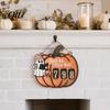 Raised Pattern Counter Halloween Ghost Pumpkin Reading Tracker Wooden Hanging Sign, Sliding Number for Book Read This Year, Progress Spooky Decor