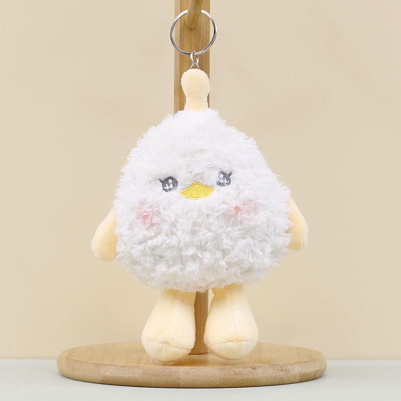 Adorable Plush Q Egg Keychain Wedding Toys Cute Duck Pig Panda Bear Gifts