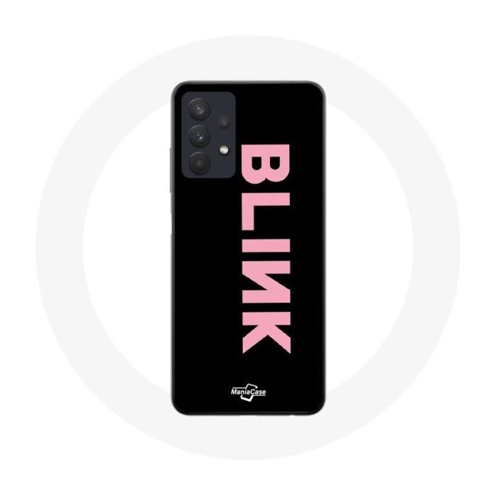 Coque - Maniacase - Samsung Galaxy A32 5G - Fandom Blackpink - Logo Rose - Souple