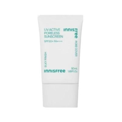 Солнцезащитный крем для лица UV Active Poreless SPF50+ PA++++ 50 мл | Надежная защита от УФ-лучей и разглаживание пор | Легкий матирующий корейский солнцезащитный крем