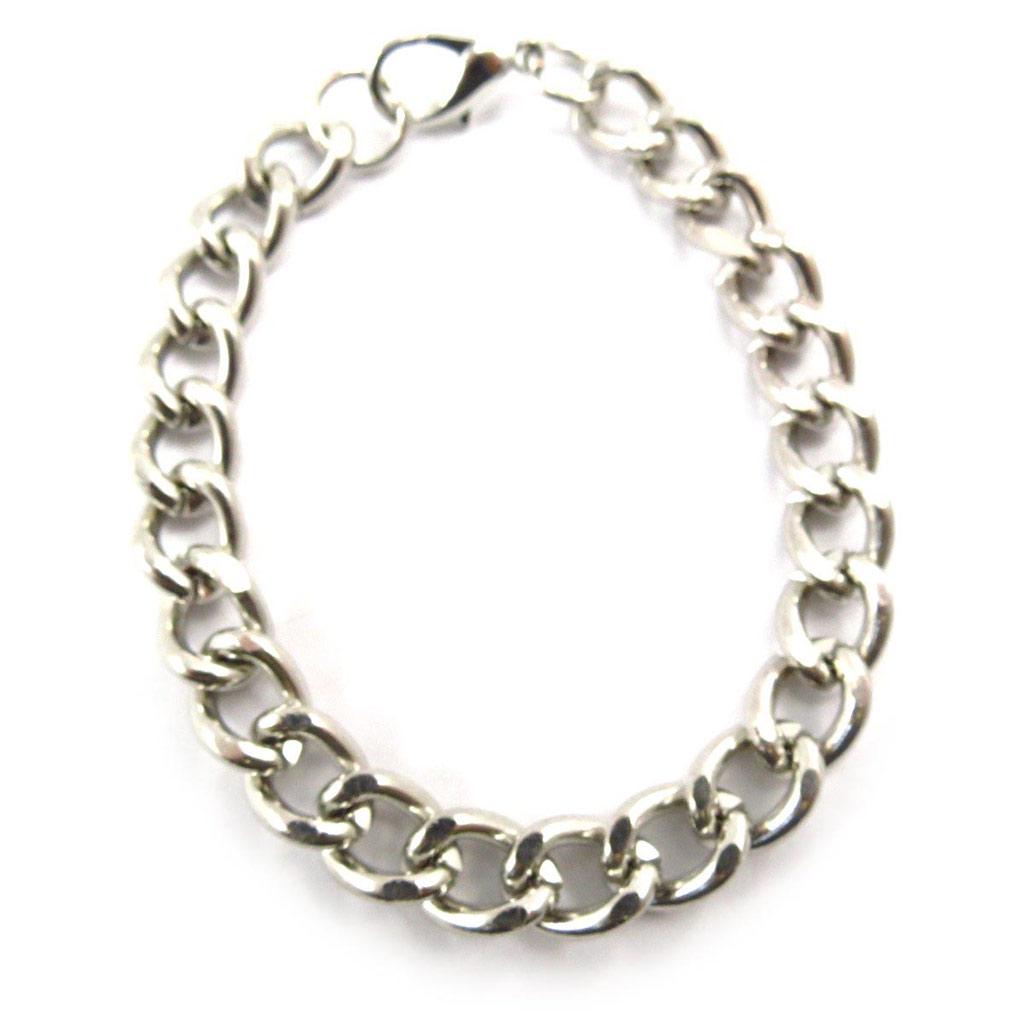 Les Trésors De Lily [J6326] — Серебряный браслет «Maille Curb»