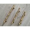 2PCS Retro Bamboo Zinc Alloy Drawer Cabinet Handle Furniture Pull Knob Antique Brass Decorative Door Knobs 64mm 96mm 128mm