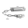 1pc Security Door Chain Home Office Lock Guard Latch Stainless Steel Silver Sliding Fastener For Home Door Lock Hardware