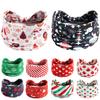 Christmas Printed Headband Sport Yoga Wide-brimmed Hairband Santa Claus Elk Elastic Hair Band Xmas Hair Accessories Headwear