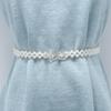 Stylish Pearl Waist Chain For Decorative Dresses Featuring Delicate Butterfly Accents And Rhinestones