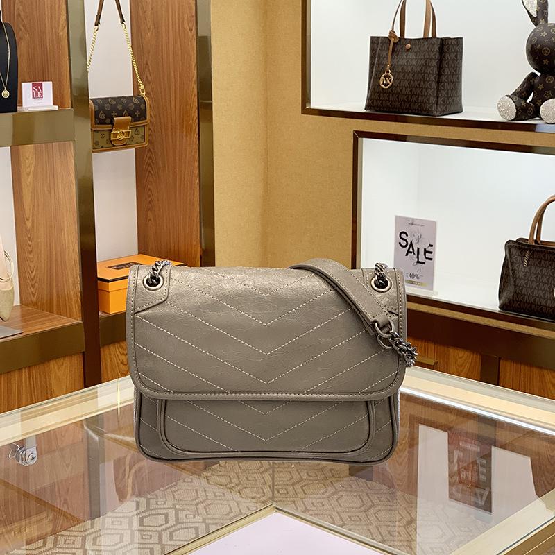 Женская сумка-мессенджер и сумка-цепочка Yangshulin из натуральной кожи большой вместимости – модная и универсальная