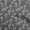 Cotton Flex Gray Fabric Dotted Floral Sewing Material Print Fabric By The Yard 40 Inch
