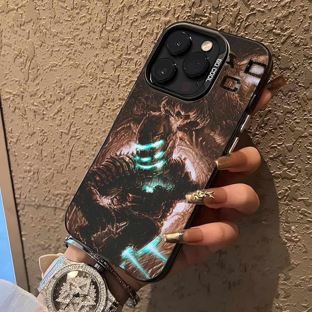 Чехол для телефона Game D-Dead Space Для 17 Air IPhone 16 Pro Max 15 14 Plus 12 13 X XS Max 11 Цветной Серебристый Чехол