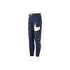 Large Swoosh Logo Drawstring Jogger Knit Pants Men Bottoms Blue DD6092-437