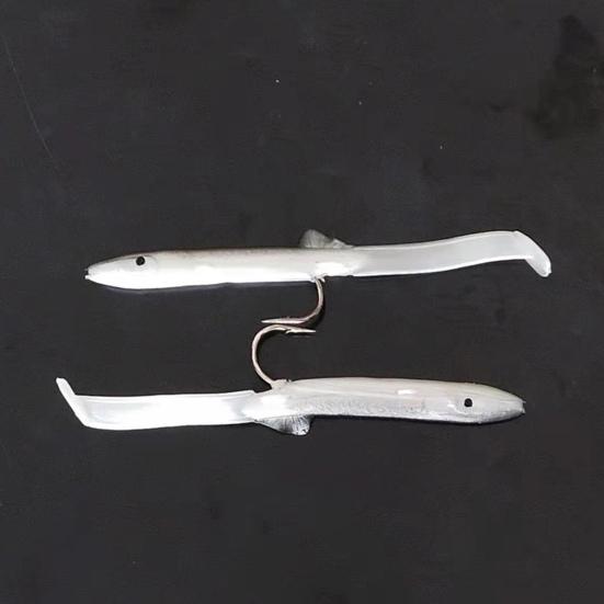 5 шт./уп. 12 см/4,2 г ПВХ рыболовная приманка Легкая ударопрочная искусственная приманка-угорь для морской рыбалки