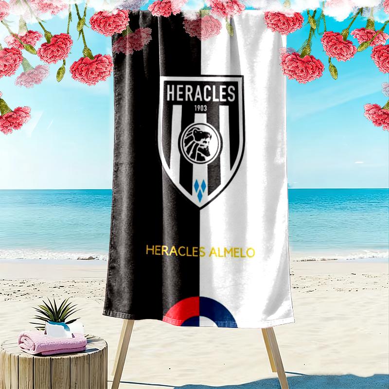 Пляжное полотенце Heracles Almelo Print, Большое мягкое быстросохнущее полотенце для пляжа, кемпинга, плавания