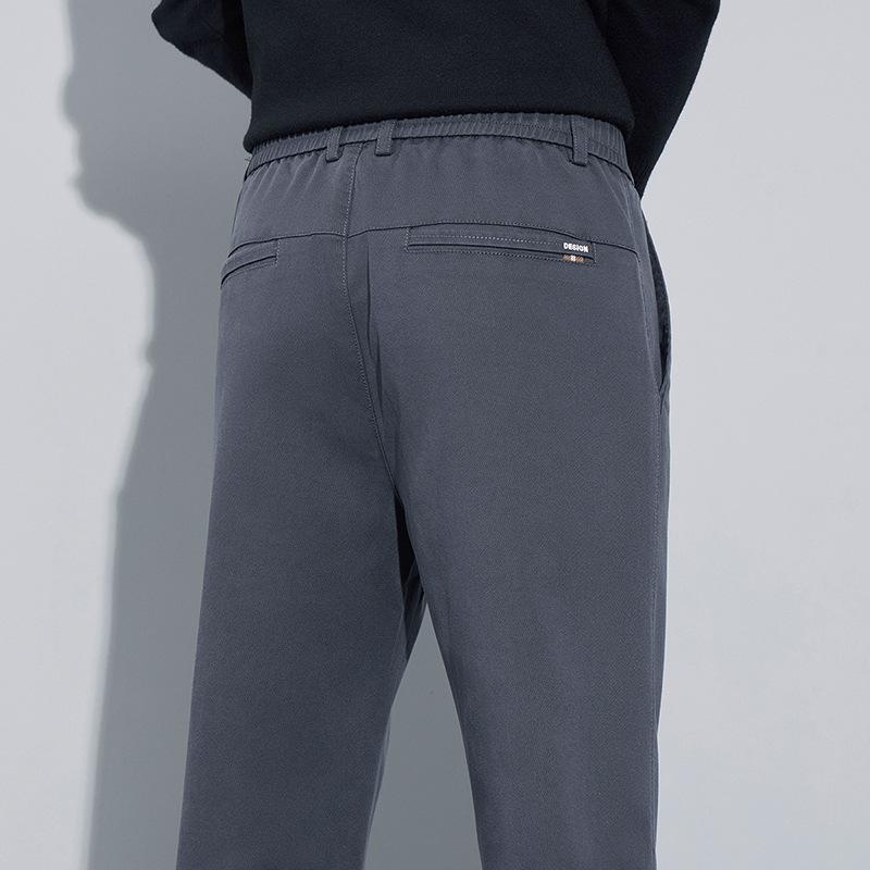 Весенне-осенние мужские свободные и универсальные легкие деловые повседневные брюки прямого кроя