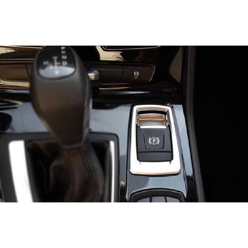 Electronic Handbrake Switch Cover Silver For BMW 2 Series Touring 2015-19 Matte