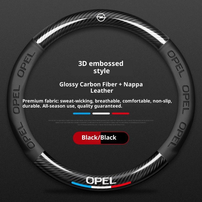 Чехол на руль автомобиля для Opel OPCline Astra Corsa Grandland Insignia Mokka Vectra GTC Tigra Vivaro Zafira Авто Аксессуары