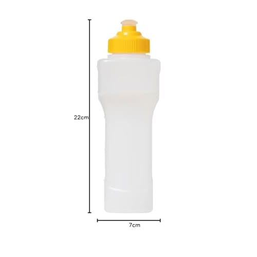 WellBe Running Bottle Shake Hands (Increased Capacity and Fit) Yellow