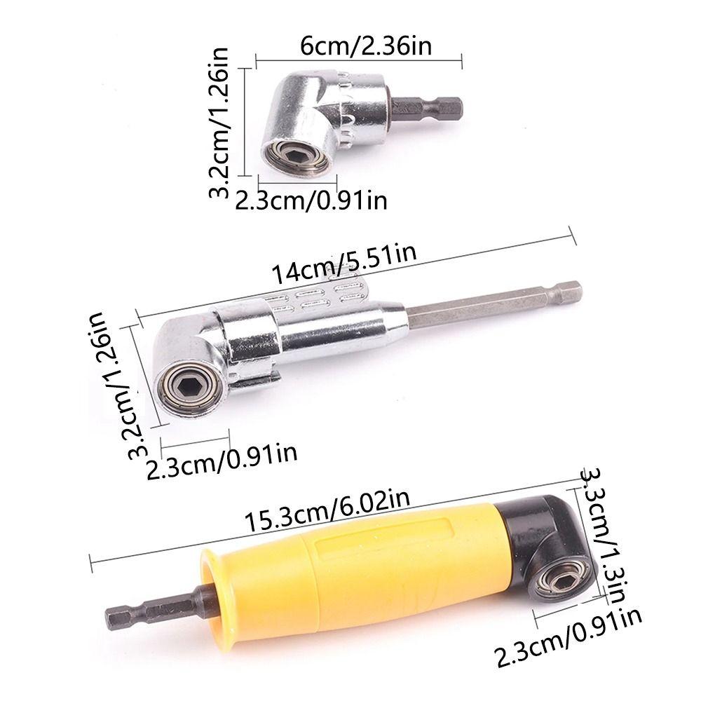 Магнитный адаптер для сверлильного патрона, головка с изгибом 105/90 градусов, отвертка