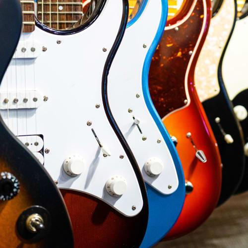 uxcell ST Guitar 3/5-Way Pickup Switch Knob Covers, 4.7 X 3.8mm Cross-Head Metal Push Switch Knob Covers, Gold, Replacement for Electric Guitars, Pack