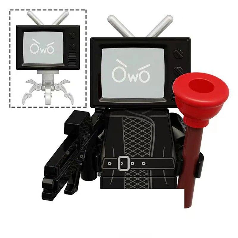 Мини-туалетные блоки, игрушки, аниме-игры, фигурки, строительные кирпичи, игрушки, подарок