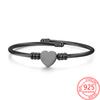 Sparkling Black Stainless Steel Bracelet Temperament Open Adjustable Bracelet CheapBracelet