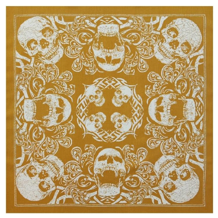 21'' Повязка на голову Рэпер Головной платок Бандана для волос Гладкие тюрбаны Узор черепа