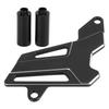 Motorcycle Front Sprocket Guard Aluminium Alloy Replacement for CRF250L CRF250M CRF250RALLY Black