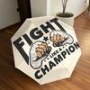 Fight Like A Champion: Automatic Opening/Closing Umbrella with Portable Folding Design, 8-Bone Iron Frame, Outdoor, Ideal Gift for Fans, Tra