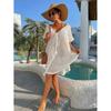 Summer Lace-Up Knit Beach Cover-Up