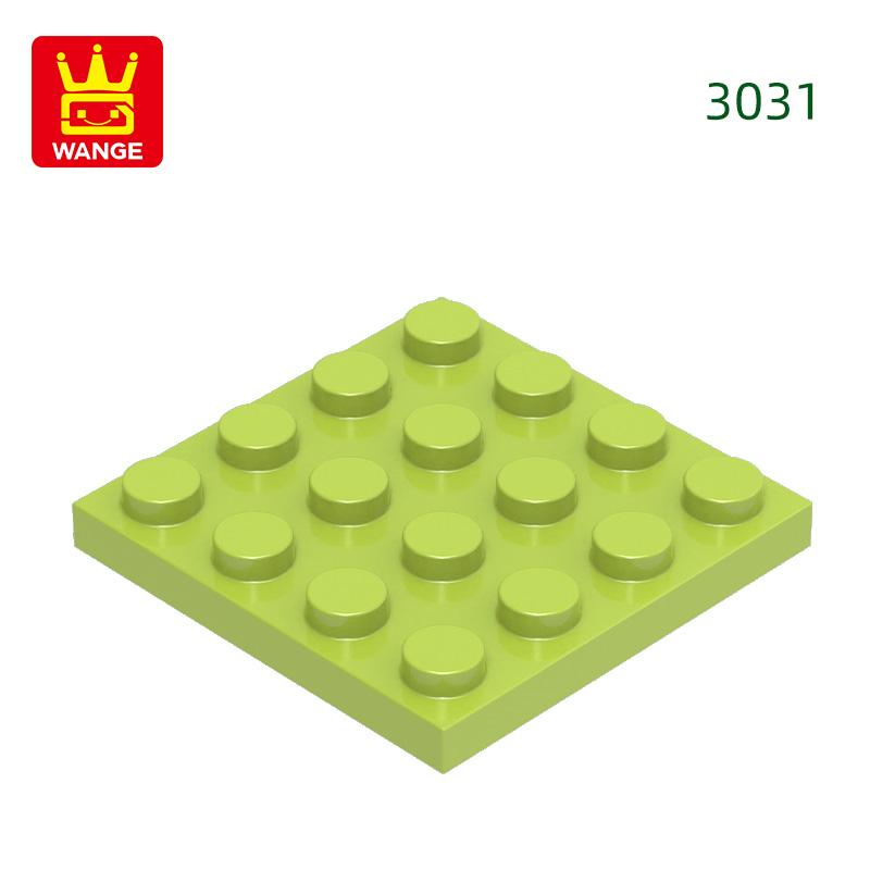 Нетоксичные 44 шт./лот 3031 4x4 Строительные блоки Аксессуары Moc Совместимые с Кирпичами DIY Образовательные Игрушки Для Детей Подарочная Коробка