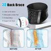 3D Back Braces Lumbar Pad for Relieving Back Pain Sciatica Herniated Disc Back Posture Corrector Spine Support Waist Protector Belt for Men Women