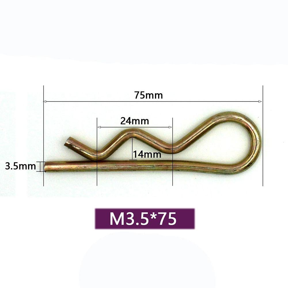 1/10 шт. Пружинная сталь R-клипсы Цветной цинковый набор-ассортимент Прочные шплинты для фермы, газона, сада