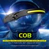 LED Headlamp Headlight Band USB Rechargeable Outdoor Work Light Induction Switch