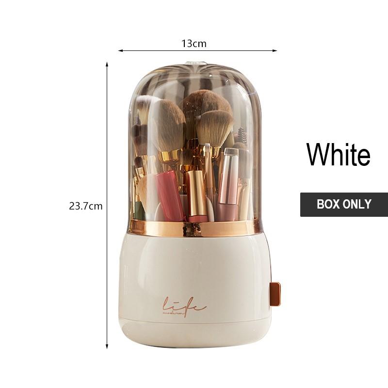 Большая вместительная коробка для хранения косметики, водонепроницаемый пылезащитный настольный органайзер для макияжа, прозрачный ящик для хранения средств по уходу за кожей