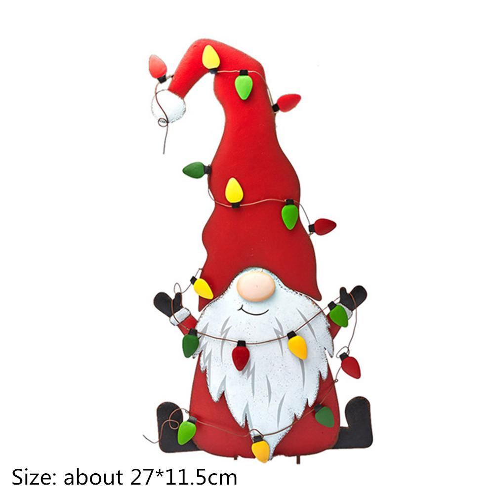 Рождественское украшение для двора, уличное украшение для сада, дорожки, двора, газона, декоративные колышки Санта-Клауса, декор для рождественской вечеринки, сделай сам, украшение