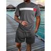 New Summer Men's Sets Fashion Tracksuit Men Short Sleeve T-Shirts and Sport Shorts Men Casual Men Clothing Mens Joggers Clothing