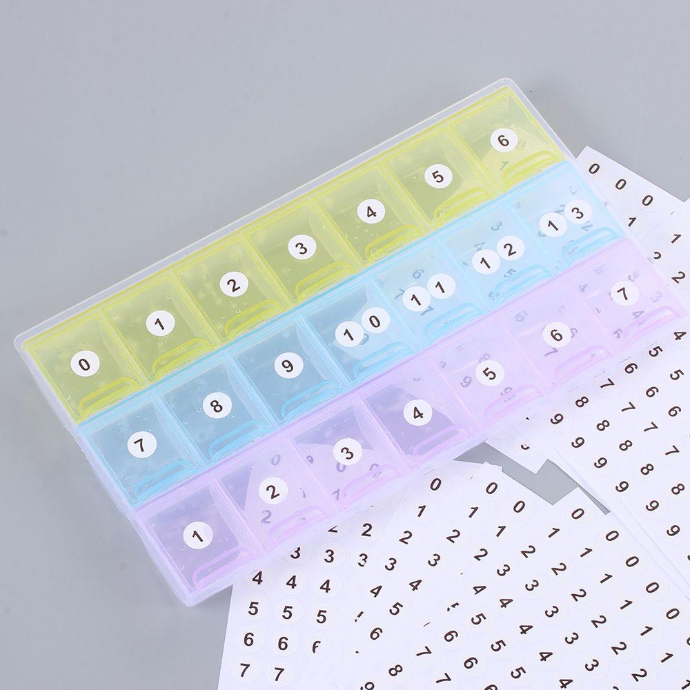 Paper Diamond Paint Storage Classification Sticky Number Stickers Distinguish Package Label Tags