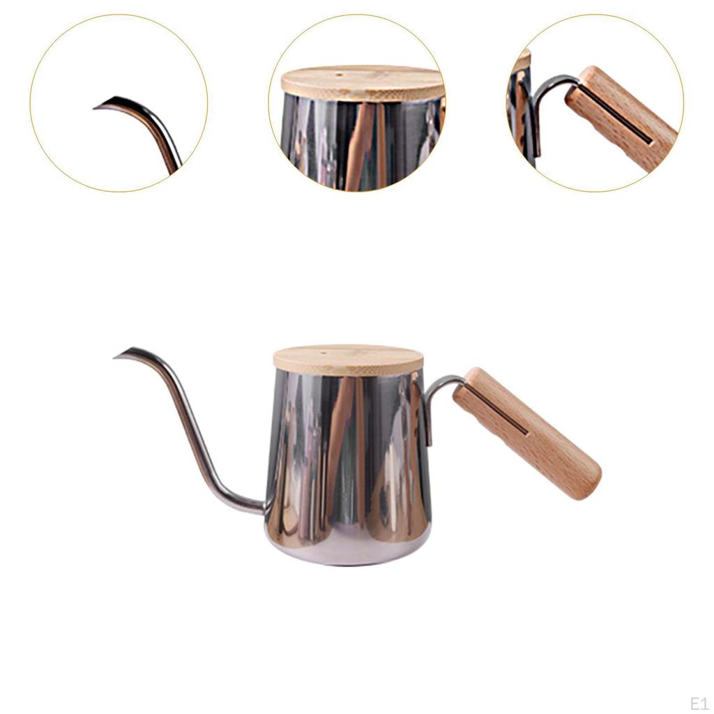 250 мл Небольшой противоожоговый кофейник с гибким горлышком для ручного приготовления и заваривания чая