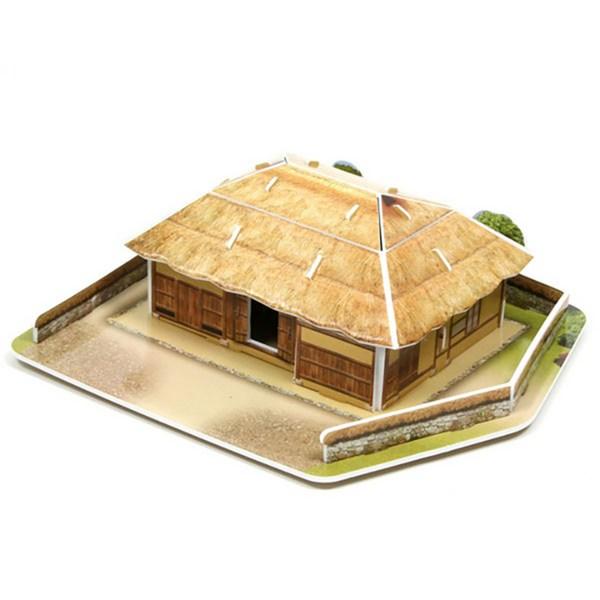 Cracker Plus Korea's Traditional House Magpie Hole House Three Dimensional Puzzle CR0839 Korean Stereoscopic Puzzle