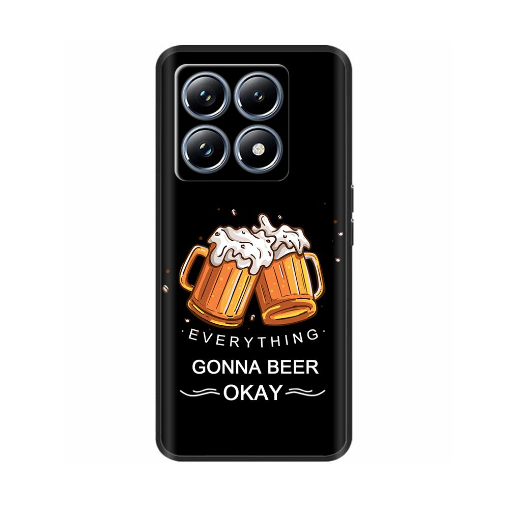 Для Xiaomi Mi 14T Pro Чехол Мягкий Жидкий Силикон Защита Задняя Крышка для Xiaomi 14T Pro Mi14T 5G Чехлы Расписные Мультяшные Фундас
