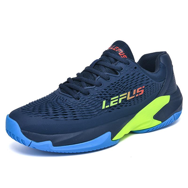 Breathable Badminton Shoes for Men Women Lace-up Tennis Sneakers Non-slip Gym Sneakers Athletic Training Shoes Volleyball Shoes