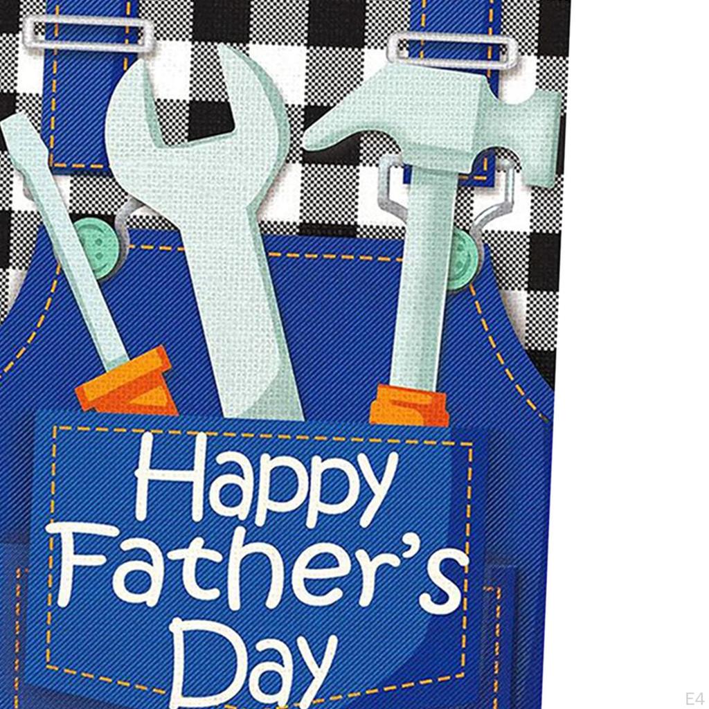 Двусторонний баннер с Днем отца, садовый флаг, дома, настенный приветственный двор, подарок для папы для любовника