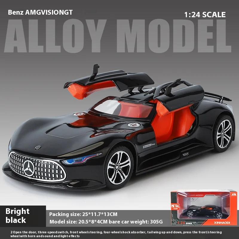 1/24 Mercedes-Benz AMG Vision GT Concept Спортивный автомобиль Сплав Металл Литой Модель автомобиля Домашнее украшение Коллекция Подарки C353