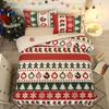 Christmas Snowflake Comforter Bedding Set Home Duvet Cover Warm Hotel Decor King Queen Single Hot Sale