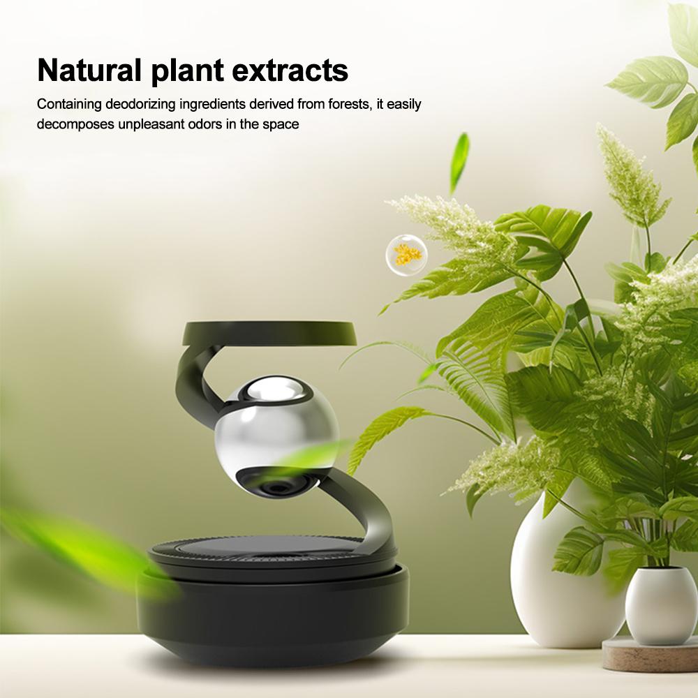 Автомобильный освежитель воздуха на солнечной энергии, вращение на солнечной энергии, подвеска, ароматерапия, автомобильные ароматические аксессуары, диффузор для духов