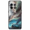 Чехол для OnePlus 11 5G One Plus 11R Цветок Мрамор Черный Бампер Мягкий ТПУ Силиконовый Чехол для OnePlus 11 / 11R 5G Чехлы для Телефонов Capas