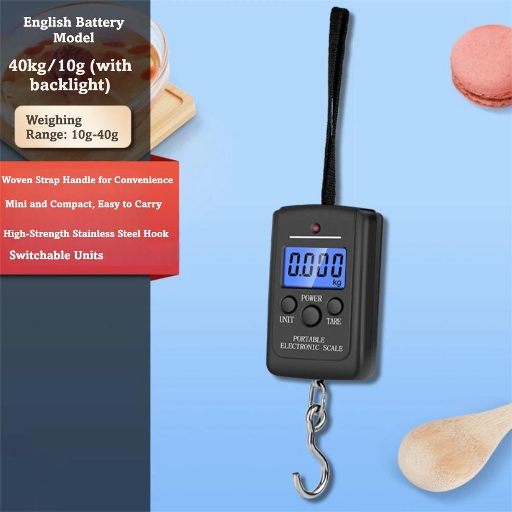 LCD Display Portable Hand Scale 10g Precision Travel Weight Scale Mini Baggage Scale Airline Use