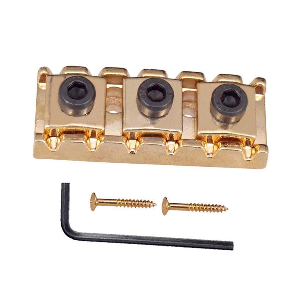 Durable Metal Clamp Guitar Strings Locking System with Screws Tremolo Bridge String Locks Nut Block