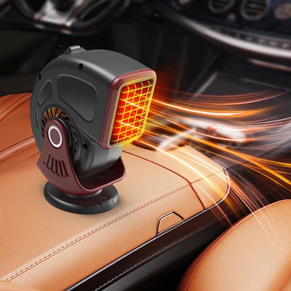 Car Heater 12V 120W Car Heater Fan Windshield Defogger Heating Cooling Dual-Purpose Defroster Car Mounted Heater