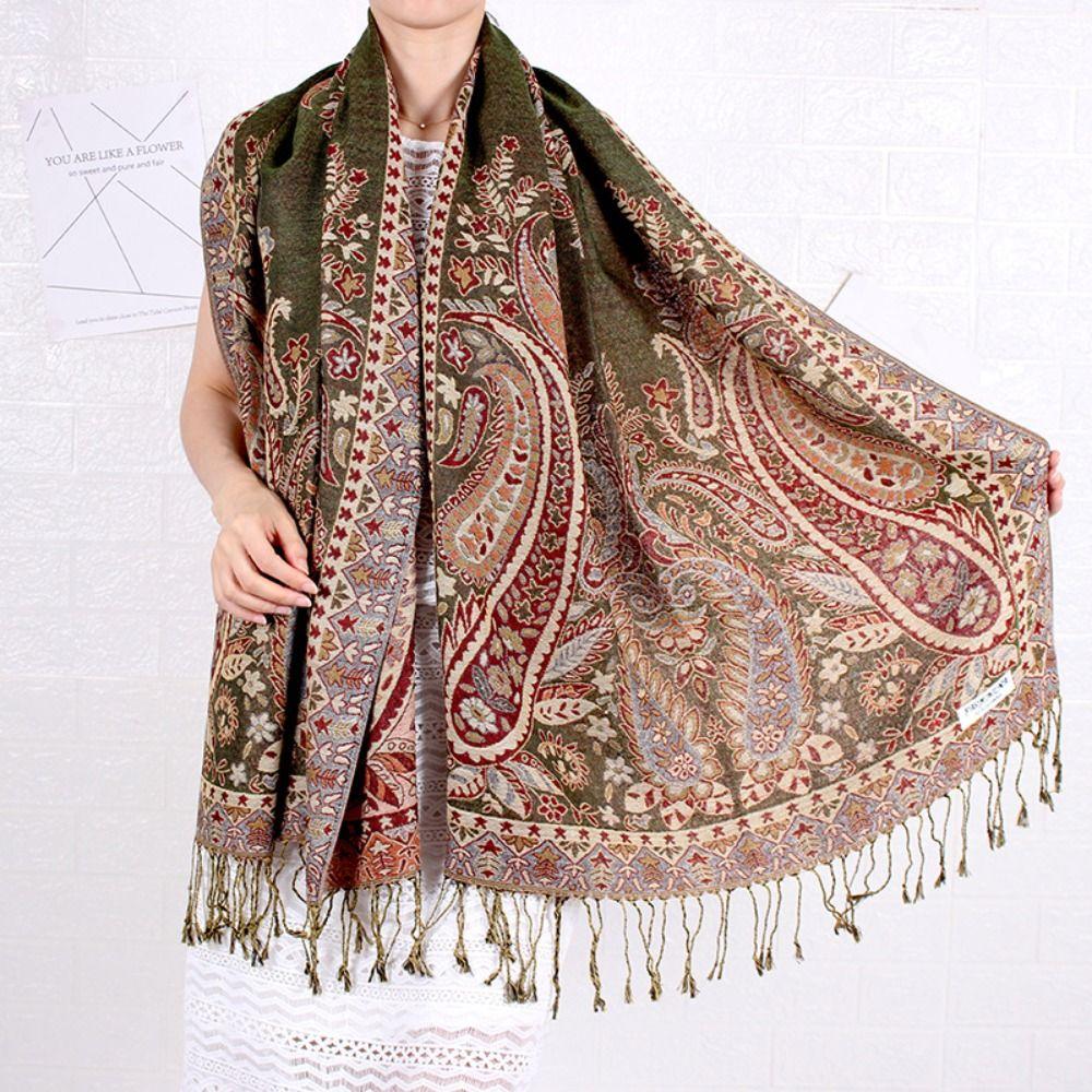 Winter Women Scarf Bohemian Travel Scarves Ladies Long Soft Shawls