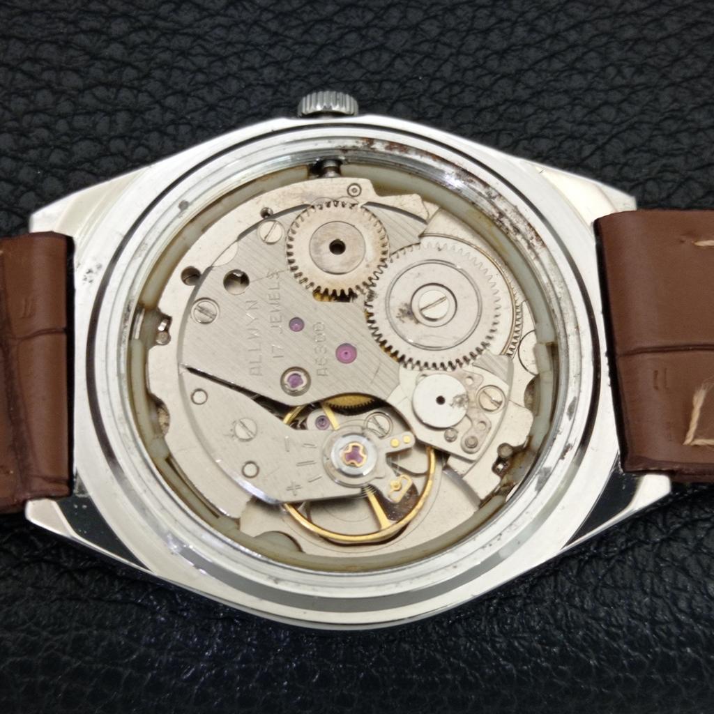 ВИНТАЖНЫЕ МУЖСКИЕ ЧАСЫ ALLWYN 6300A С РУЧНЫМ ЗАВОДОМ ИНДИЯ ОРИГИНАЛ ЦИФЕРБЛАТ a706095-1
